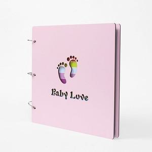 에이치플러스몰 우드커버 3공 DIY 포토앨범 커플 일기 성장 사진첩 가정용품 생필품
