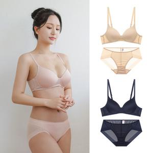 JBR8011S 비너스 자스민 메쉬 노와이어 몰드 풀컵 브라 팬티 세트