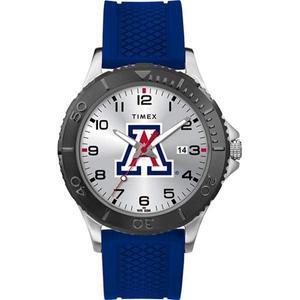 타이맥스 Timex 남성용 대학 게이머 42mm 시계 애리조나 와일드캣츠 로열 블루 실리콘 스트랩 쿼츠