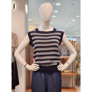 갤러리아 [SI][24S/S] 글리터 패턴 슬리브리스 니트 (SCUCD29380)