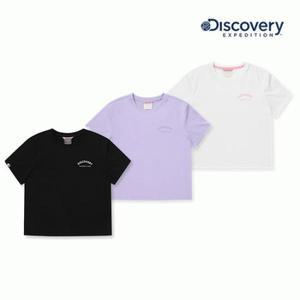 디스커버리 [ 익스페디션]  우먼스 슬림핏 크롭 반팔티셔츠 DWRS96043