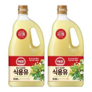 [XBK813K8_47]해표 식용유 1 5LX2 식용유 콩기름 도매가 마트