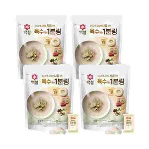 [XBK537N5_47]사골가득 육수에는 1분링 80g x4개 도매가 마트