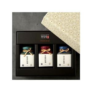 [XBI60398_47]고급 소금 3종 선물세트 1BOX 4개입 쇼핑백포함