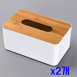 알티피아 직사각 오염방지 화이트우드 휴지케이스 x2개 고급티슈케이스 두루마리휴지케이스