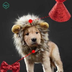 강아지생일 모자 귀여운 촬영 사자 고양이 파티 가발 특이한