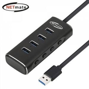 NETmate NM-UBA303 USB3.1 4포트 허브 /멀티/USB허브/컴퓨터/노트북/스마트폰/공유기/멀티탭/케이블