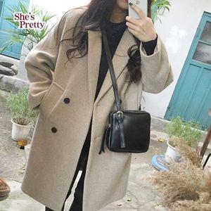[하프클럽/]모니크더블모직코트