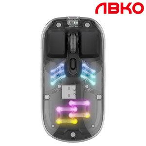 앱코 APM02 저소음 3MODE 무선 마우스 블랙