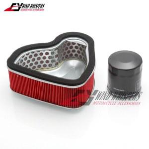 오일 필터 공기 흡입 필터 클리너 요소, 혼다 VTX 1300 C R S T VTX1300 C R S T 2003 - 2009