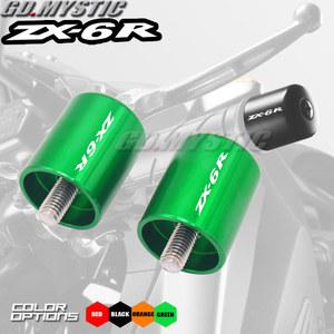 오토바이 액세서리 CNC 핸들 바 그립 바 엔드 캡 슬라이드 가와사키 ZX6R ZX-6R ZX 6R 2000 2001 2002 2003 2004