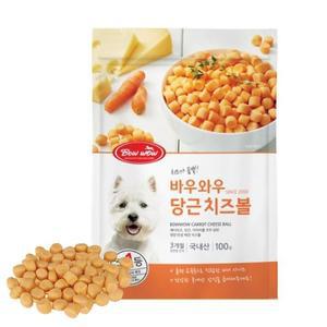 [BZJL75NI_4C]바우와우 강아지 치즈볼 간식 당근치즈볼