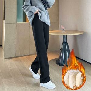 [오노마] ONM 여성 겨울 융털기모 와이드팬츠 밍크 밴딩팬츠 통바지