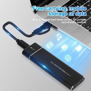 PC 노트북용 M2 SSD 케이스 NVMe SATA 인클로저 USB 31 C 타입 Gen2 10Gbps 도구  NGFF 솔리드 스테이트 드