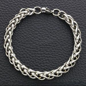 써지컬스틸 용골체인 남녀공용 팔찌(10mm)