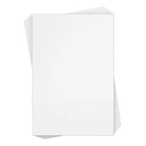 레스키드 화이트 두꺼운 종이 카드 재고 - 80파운드 재고(216gsm) | 8.5 x 11인치 50매 명함, 미술, 초대장, 문구 인쇄용 헤비급 커버