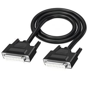 윌위, 26AWG 10FT DB25 여성용 RS232 직렬 케이블, 2열 25핀 골드 도금 커넥터 스트레이트 스루 코드 데이터 전송 지원