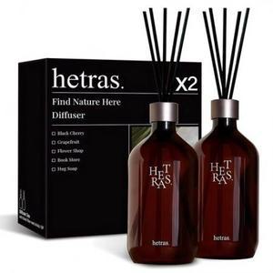 헤트라스 프리미엄 대용량 디퓨저 선물세트, 화이트 셔츠, 500ml, 2개 one option