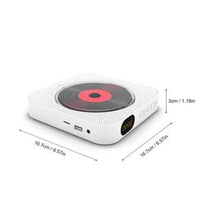 시디플레이어 블루투스 스피커 스테레오 CD 플레이어 휴대용 CD 플레이어 LED 스크린 벽걸이 CD 음악 플레이어 IR 리모컨 FM 라디오