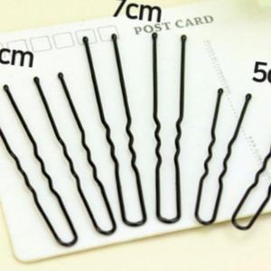 (올핀)유자핀 한목머리장식 유핀 5cm u자핀 똥 미니 앞 실삔