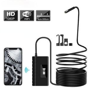 망원경 와이파이 내시경 카메라, 1080P HD 반강성 스네이크 카메라, USB 내시경, 아이폰 태블릿용 IOS 내시