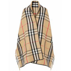 [버버리]24FW 자이언트 체크 포캣 케이프 8049692