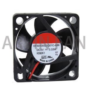 EF30100S2-Q01C-A99 2 와이어 서버 냉각 FAN DC 5V 0.33A 30x30x10mm