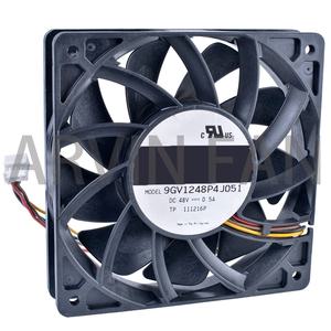 냉각 회전 서버 대용량 풍량 FAN 4 선 더블 볼 베어링 9GV1248P4J051 12cm 12025 120mm 48V 0.50A