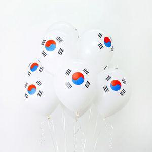 네오30cm태극기인쇄풍선(10개입) 행사 국경일 파티