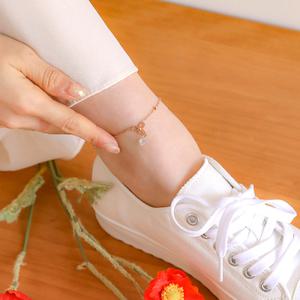 [핑크선물포장 쇼핑백] Lucia Surgical Steel Ankle bracelet  / 서지컬(써지컬) 발찌