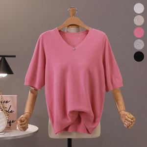 [모노시크] 류토피 모던 베이직 V넥 5Color 니트_MNKT144