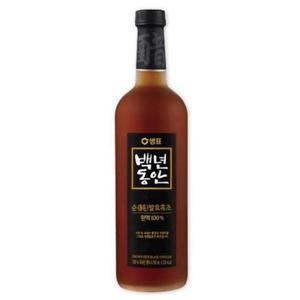 샘표 백년동안 순발효흑초원액 100% 750ml 음료베이스 탕비실음료 상큼한맛 에너지충전