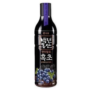 샘표 백년동안 흑초 블랙베리·블루베리 900ml 음료베이스 탕비실음료 상큼한맛 에너지충전