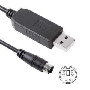 Prolific PL2303 USB 6핀 미니 Din RS232 직렬 XGB 케이블 LS XBC PLC 다운로드 케이블용 PC 제어 XBM 통신