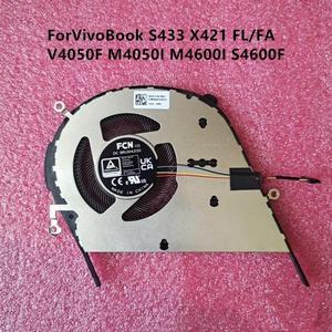 오리지널 노트북 CPU GPU 냉각 라디에이터 선풍기, ASUS VivoBook S433 X421 FL/FA V4050F M4050I S4600F