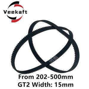 3D 프린터 부품 GT2 294 280 320 400 420 360 220 루프 밍 15mm 436 350 500mm 1pcs 260 300 2GT 폐쇄 벨트 240 202 250
