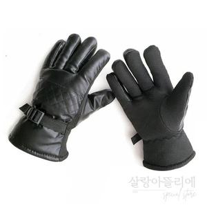 살랑아뜰리에 다아아퀼팅 방한 라이딩 장갑 오토바이토시 오토바이글러브