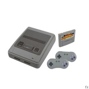 SFC52HD 슈퍼 레트로 하드웨어 게임 콘솔 SFC/SNES 용 내장 518 카트리지 2 개의 무선 컨트롤러
