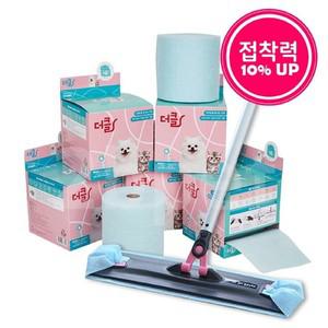 2개)접착식 청소포 반려동물용 9M 고양이모래 고양이화장실 대형고양이화장실 고양이모래삽