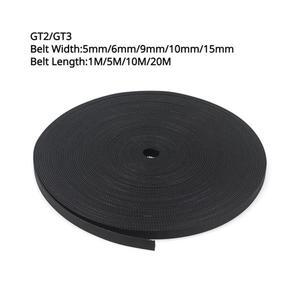 5메터 몫 Openbuilds GT2 오픈 타이밍 벨트 폭 5mm 6mm 9mm 10mm 15mm 3D 프린터 부품 용 고무 아라미드 섬