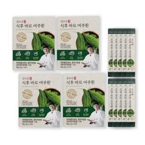 식후바로 여주환 저온 건조 국내산 여주 돼지감자 뚱딴지 분말 과립형 환 개별 스틱 세트