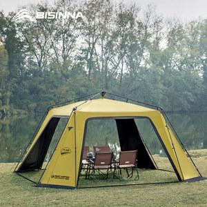 BISINNA 6 8 명 원터치 돔 텐트 비닐 코팅 캐노피 Waterpoof Sunshade Shelter for Family Camping Travel Outdoors