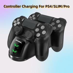 PS4 컨트롤러 충 도킹 스테이션용 Playstation 4 Slim Pro 핸들 충전 도크(표시등 포함) GamePad 충