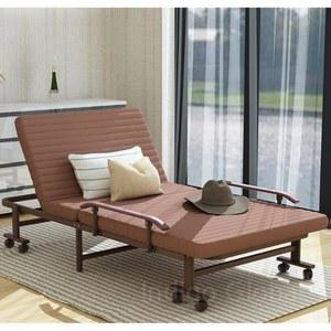 접이식 각도조절 안락침대 3인용 싱글 머리받침 가능 170x60cm 소재 간편 면 안락 폴딩 암레스트 70 190cm 그레이