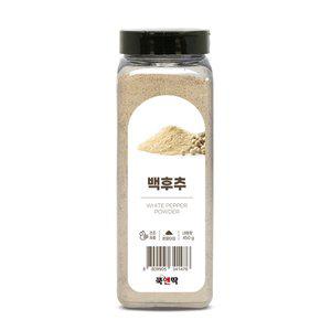 [쿡앤딱] 백후추 분말 450g 가루 분 향신료 스테이크 파스타 피자 찜 수프