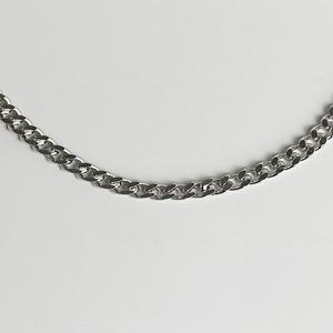 고급 기본 체인 3.7mm 실버925 은 목걸이줄 (백금도금)