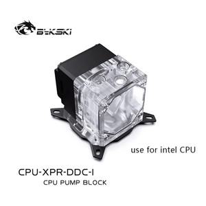 BYKSKI CPU 블록 펌프 저수지 콤보 INTEL 1151 1700 X99 AMD / CPU-XPR-DDC-I 용 통합 AIO 워터 쿨러/라디