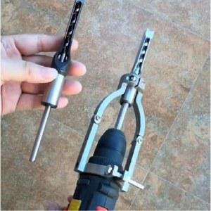 각끌기 핸드 드릴 태너 전동 브래킷 프레스 6MM 체인 6MM사각드릴비트 지지대 고정