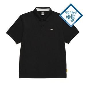 [공식] 내셔널지오그래픽 N242UPL920 카리디 피케 반팔 티셔츠 CARBON BLACK