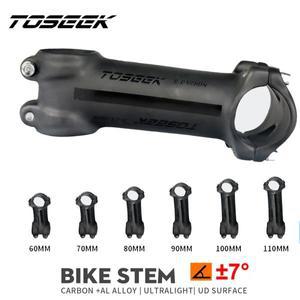 TOSEEK 초경량 자전거 핸들 바 스템 MTB 카본 풀 커버리지 파워 31.8mm 라이저 부품 7 도